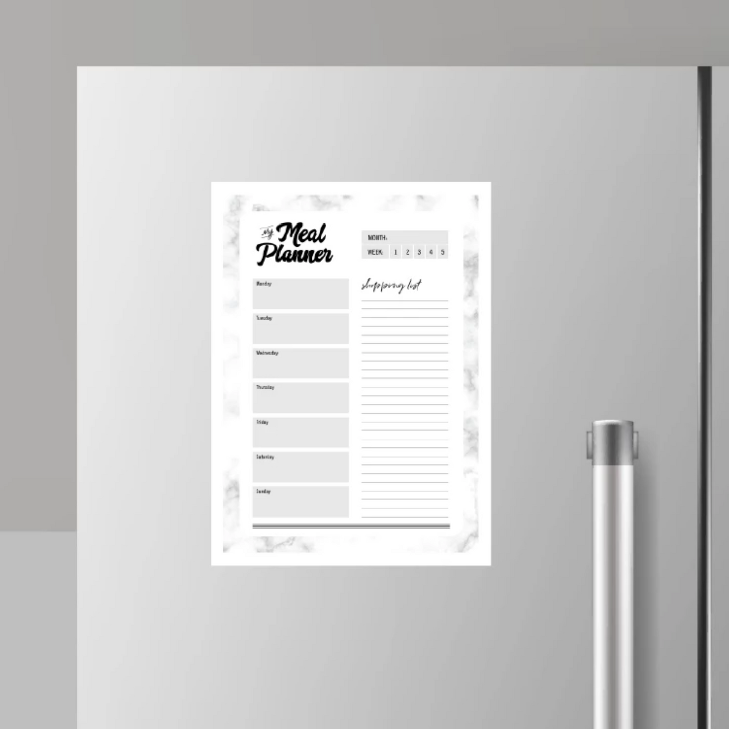 Magnetic: Meal planner